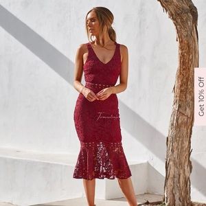 Twosisters Blair Dress - Red, Size 2